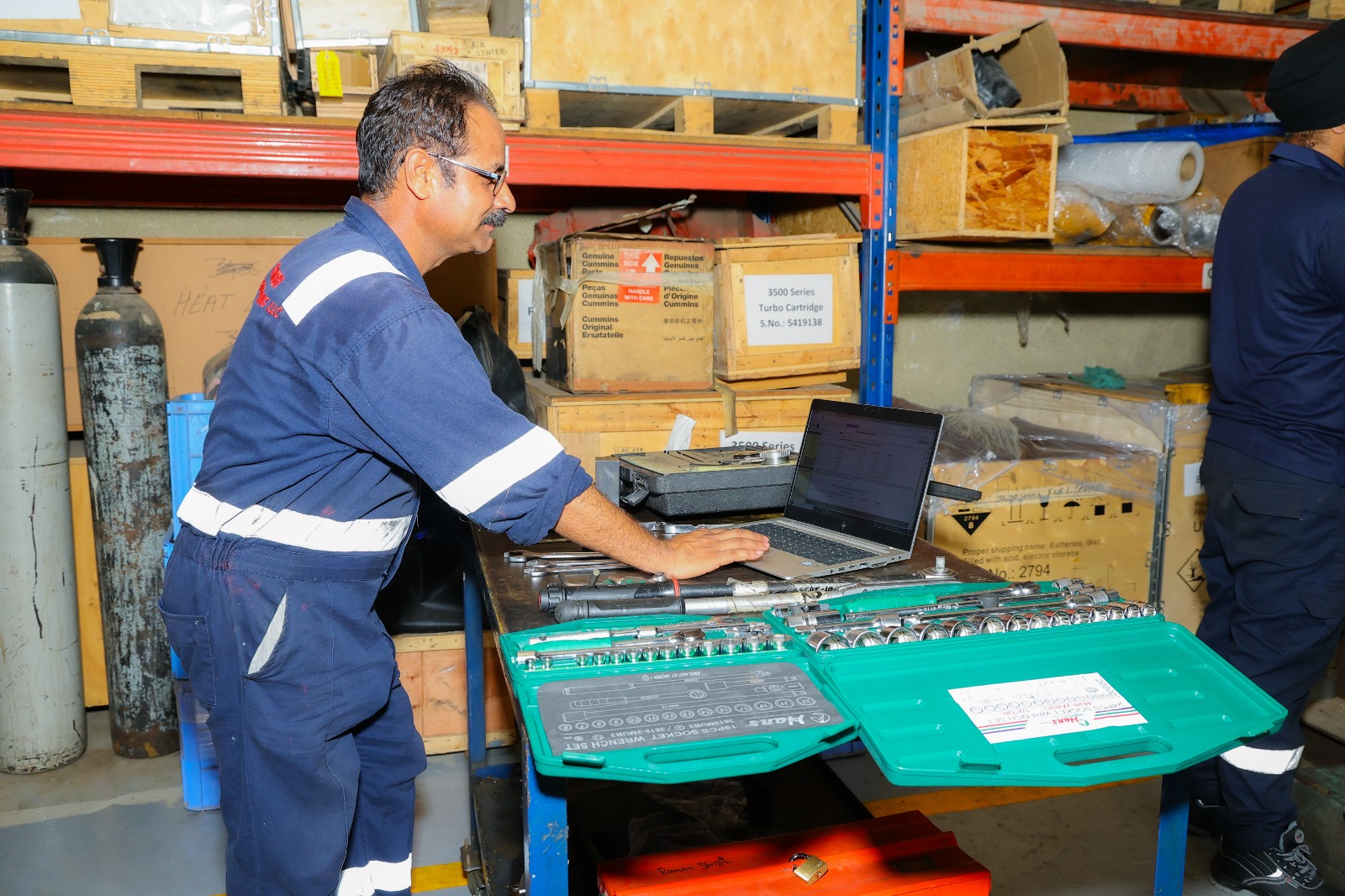 Service Engineers at Work